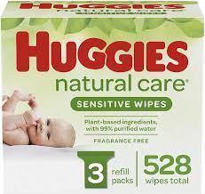 Amazon.com: Huggies Natural Care Sensitive Baby Wipes, Unscented ...